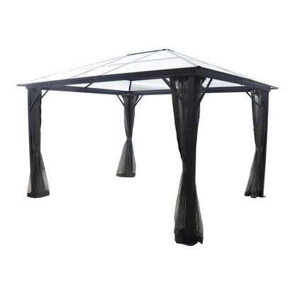 Havepavillon Yallis 300x365 cm Sort Aluminium