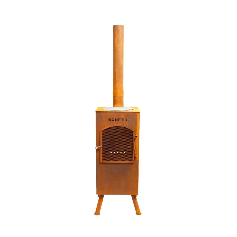 Havepejs Boncarré 35x35x153 cm Rust Cortenstål