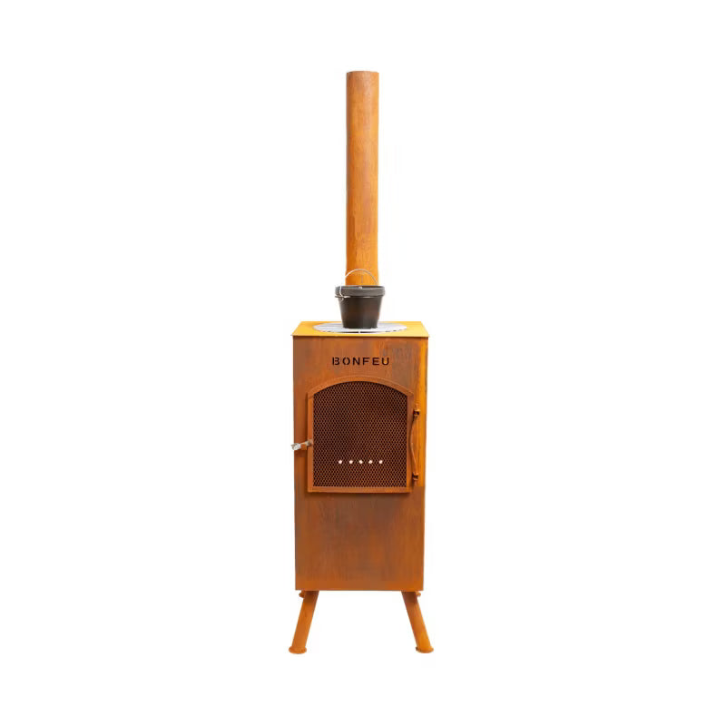 Havepejs Boncarré 35x35x153 cm Rust Cortenstål