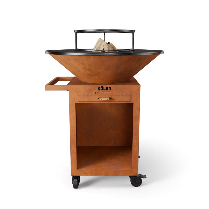 Havepejs Herd X3 Corten 98 cm Rustfri