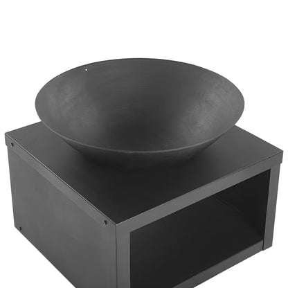 Havepejs Tanara 60x50 cm Sort Stål