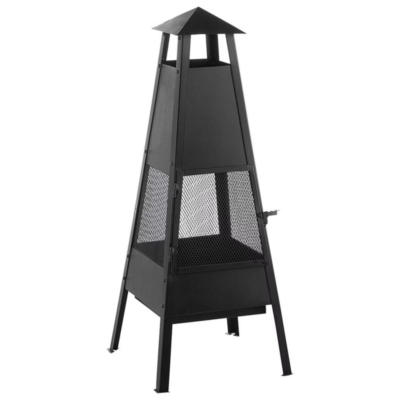Havepejs Yasur 41x100 cm Sort Stål