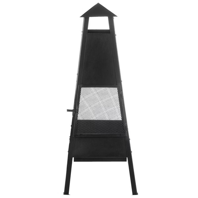 Havepejs Yasur 41x100 cm Sort Stål