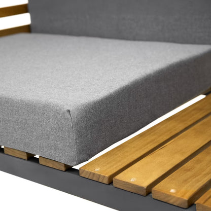 Havepergola 160x68,5 cm Brun Træ med Bænk og Bord