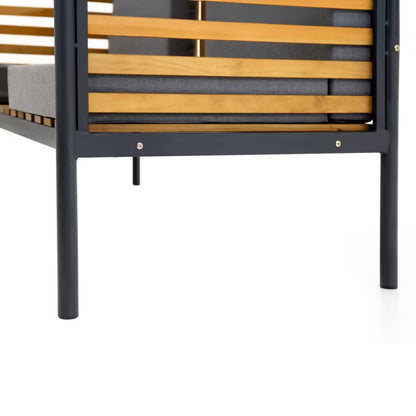 Havepergola 160x68,5 cm Brun Træ med Bænk og Bord