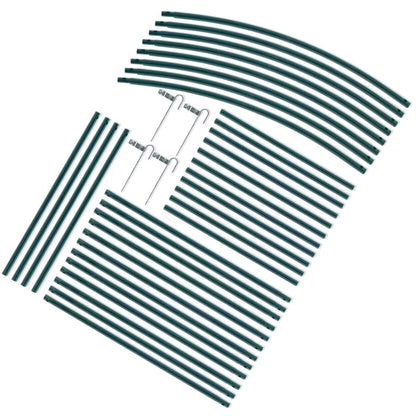 Havepergola 240x140 cm Sort Metal