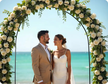 Havepergola 240x140 cm Sort Metal