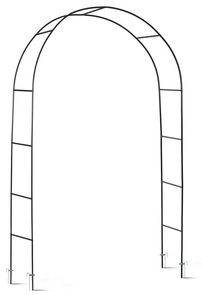 Havepergola 240x140 cm Sort Metal