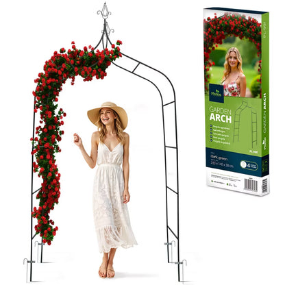 Havepergola 265x140 cm Grøn Stål