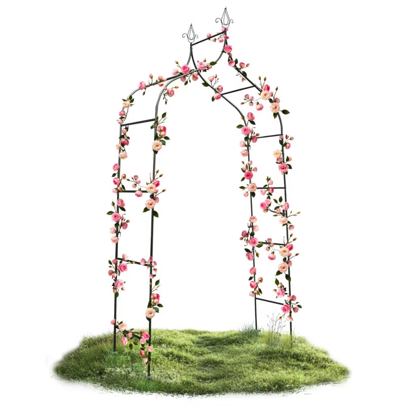 Havepergola 265x140 cm Grøn Stål