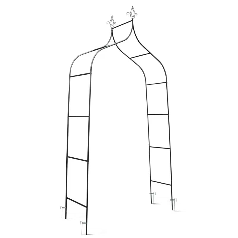 Havepergola 265x140 cm Grøn Stål