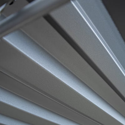 Havepergola 3x3 m Grå Stål med Regulerbart Tag