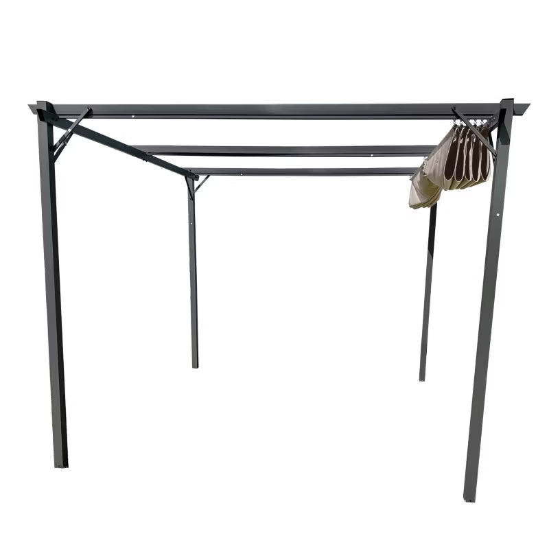 Havepergola 3x4 m Beige Stål