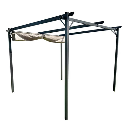 Havepergola 3x4 m Beige Stål