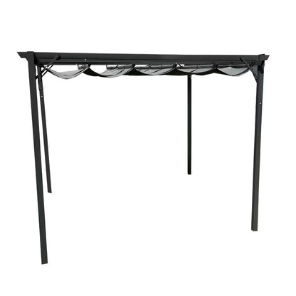 Havepergola 3x4 m Grå Stål