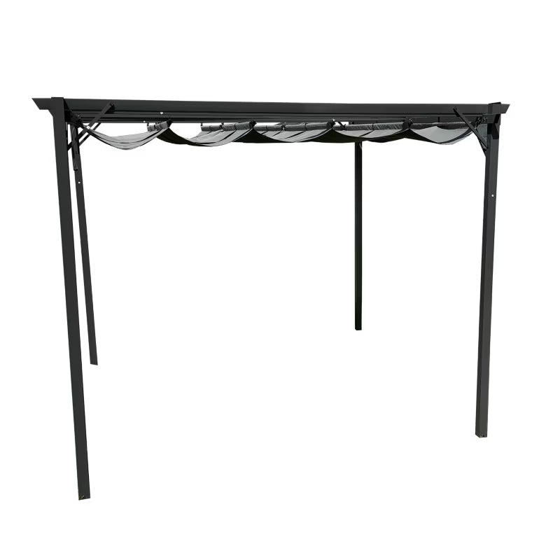 Havepergola 3x4 m Grå Stål