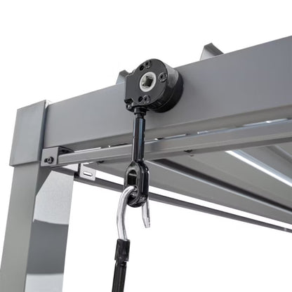 Havepergola 3x4 m Grå Stål med Justerbart Tag