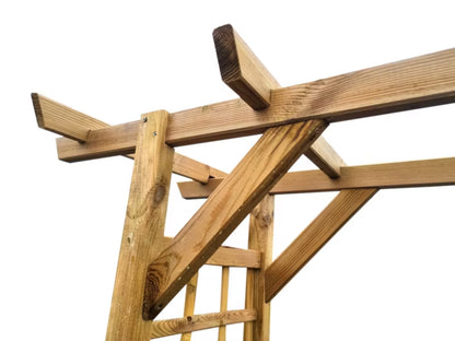 Havepergola 70x180x210 cm Fyrretræ