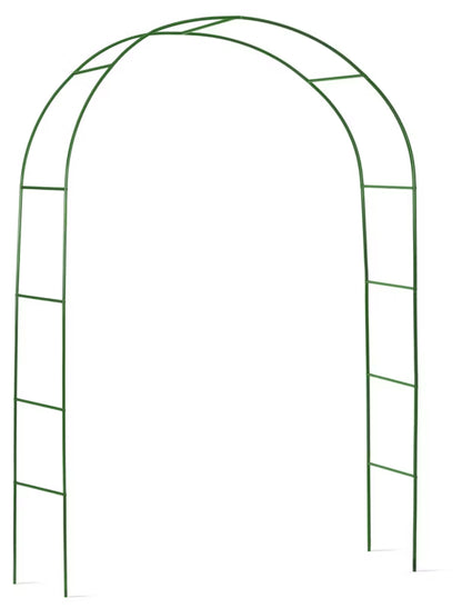Havepergola Bue 140x240 cm Mørkegrøn Stål