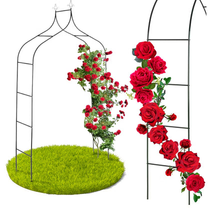 Havepergola Bue 140x255 cm Sort Stål