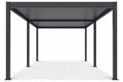 Havepergola Elektrisk DELUXE Automatic 3,6x7,2 m med LED Antracit