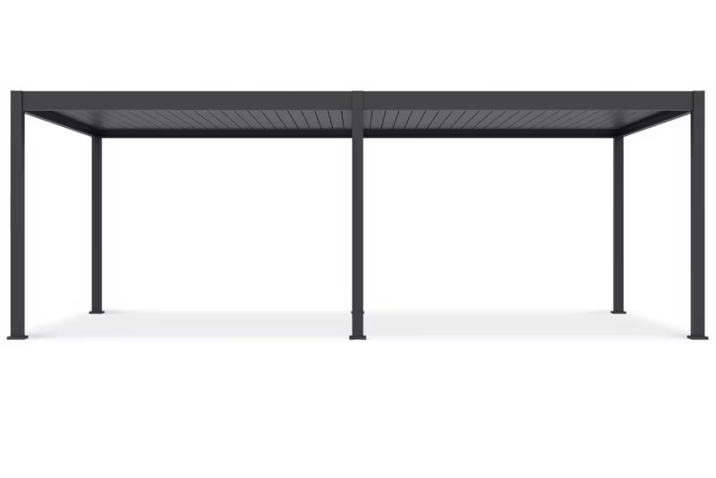 Havepergola Elektrisk DELUXE Automatic 3,6x7,2 m med LED Antracit