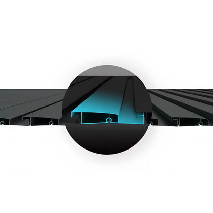 Havepergola Elektrisk DELUXE Automatic 3,6x7,2 m med LED Antracit