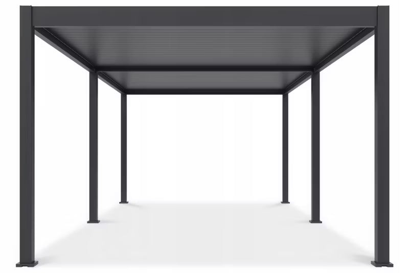 Havepergola Elektrisk DELUXE Automatic 3,6x7,2 m med LED Antracit