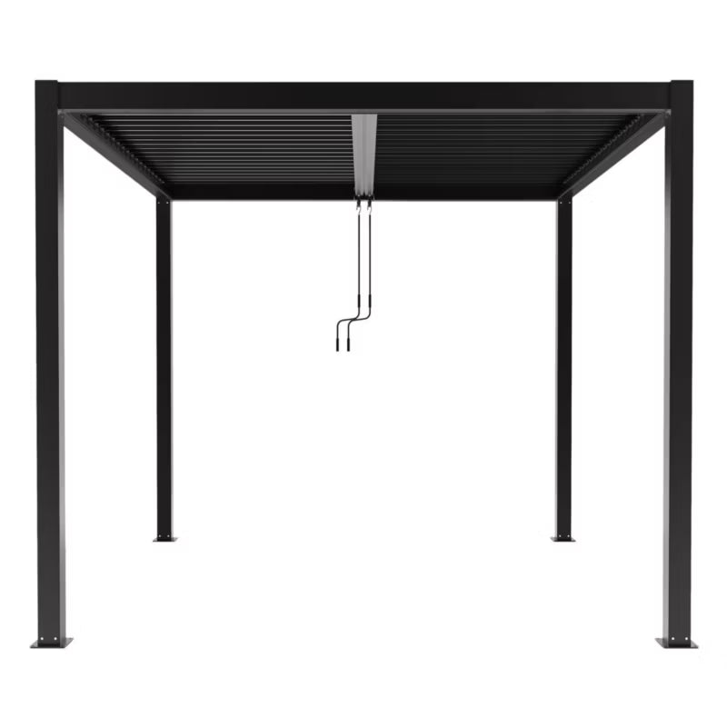 Havepergola Luxe 3x4 m Antracit med LED
