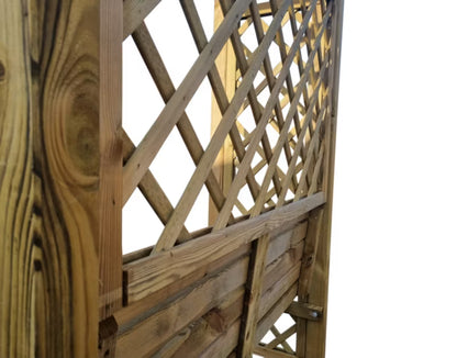 Havepergola med Bænk 160x70x190 cm Trykimprægneret Fyrretræ