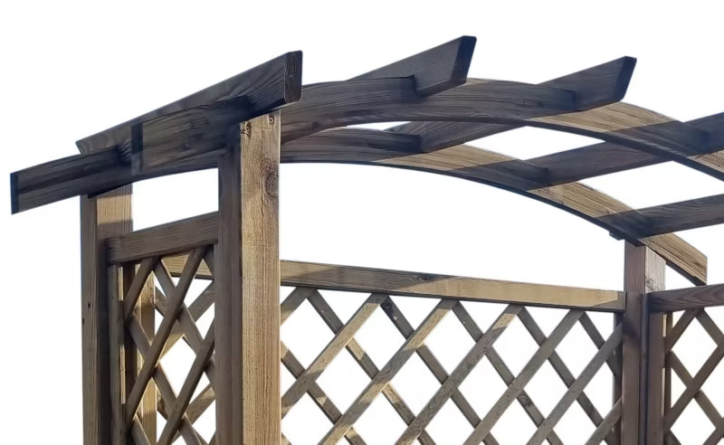 Havepergola med Bænk 160x70x190 cm Trykimprægneret Fyrretræ
