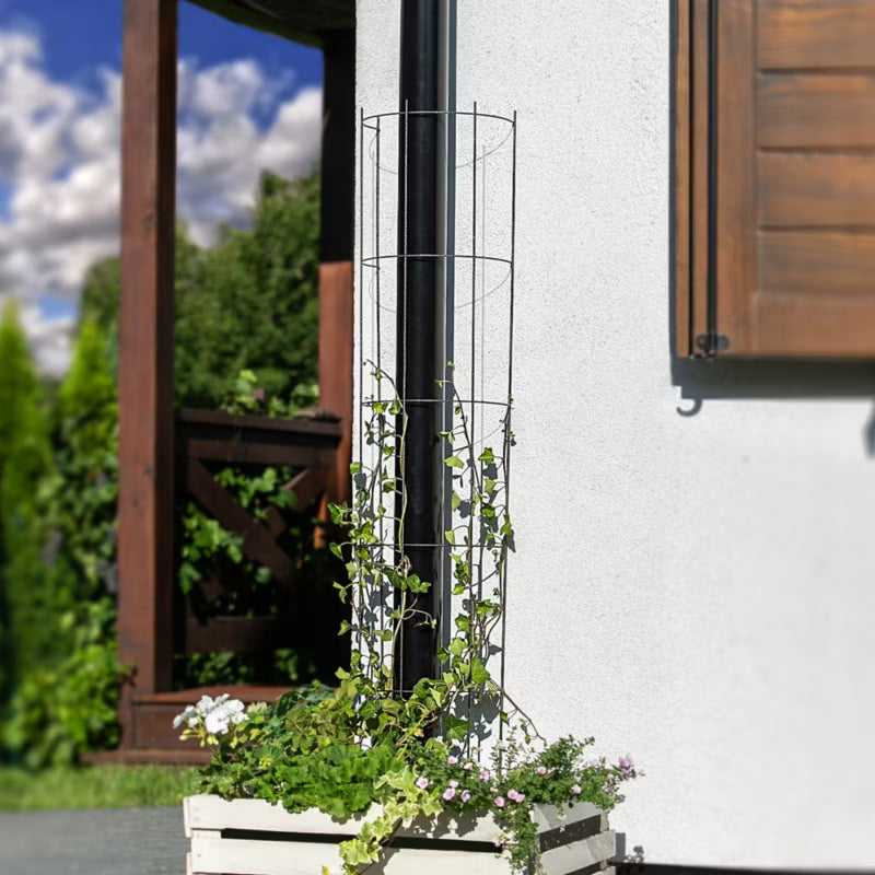 Havepergola Søjle til Klatreplanter 19x120 cm Stål