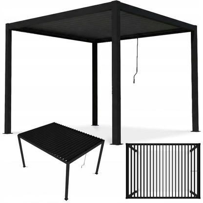 Pergola PRIMARY 3x3 m Antracit Stål