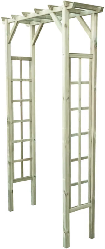 Havepergola Træ 128x210x40 cm Grøn
