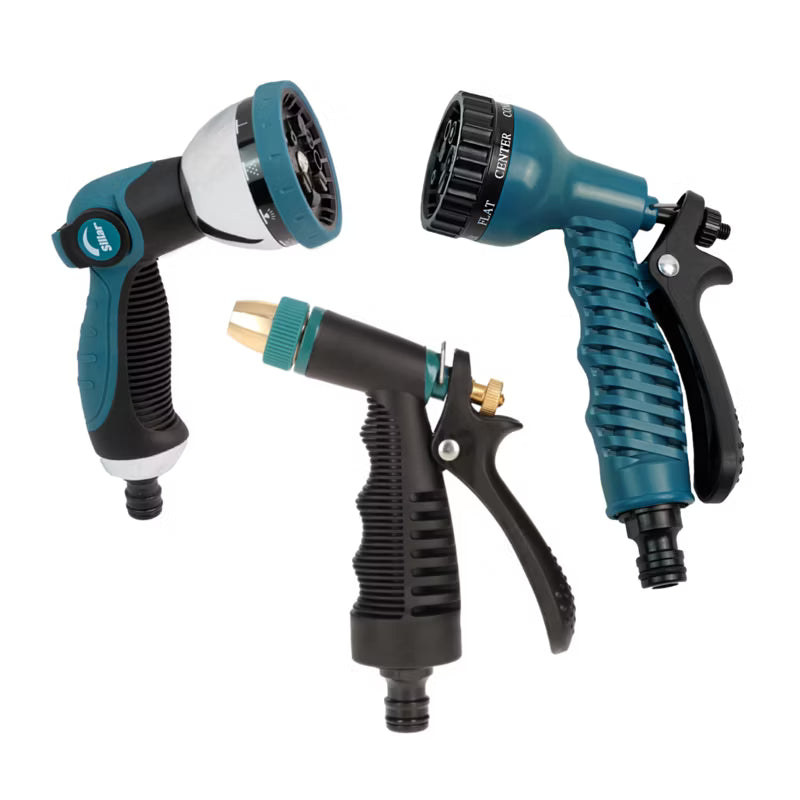 Havepistol 10 Funktioner Metal Sort og Grøn