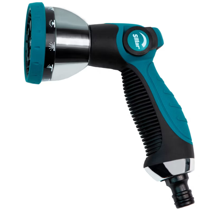 Havepistol 10 Funktioner Metal Sort og Grøn
