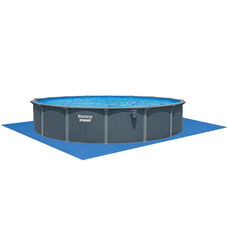 Havepool Stålpanel 732x132 cm Helårs Grå