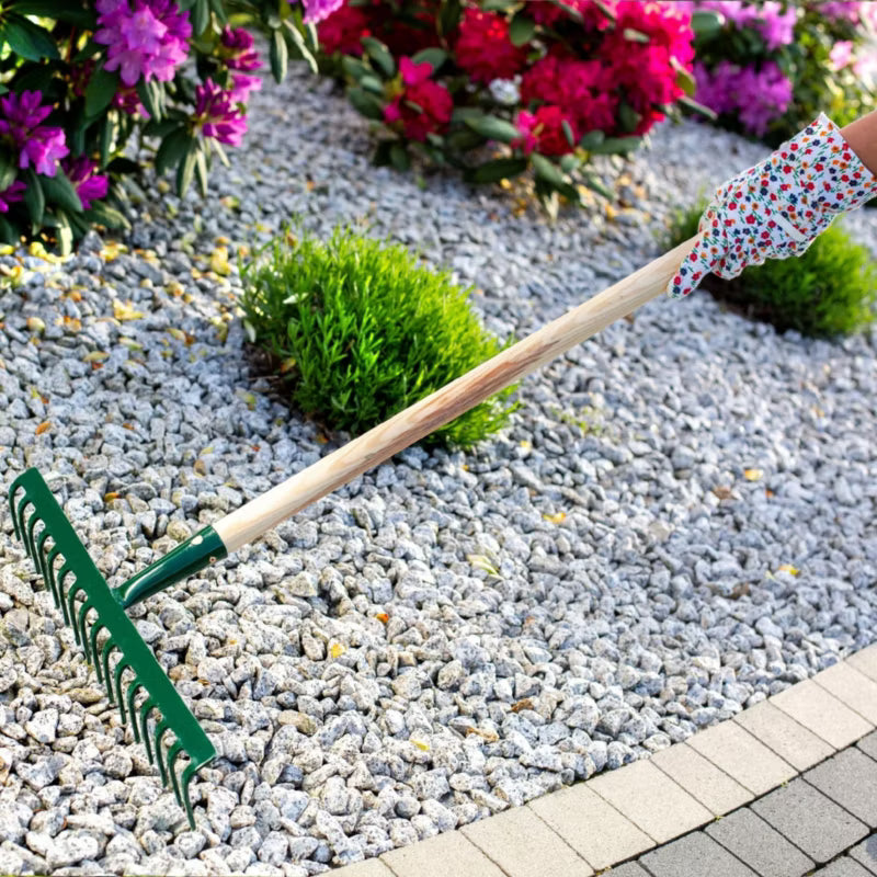 Haverive 16 Tænder 40,5 cm med Skaft Grøn