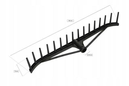 Haverive 16 Tænder 55 cm Sort