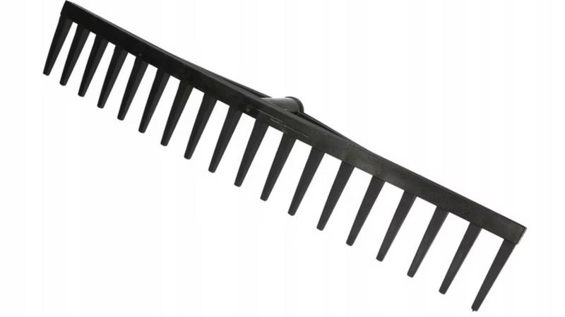 Haverive 18 Tænder 61 cm Sort Plastik