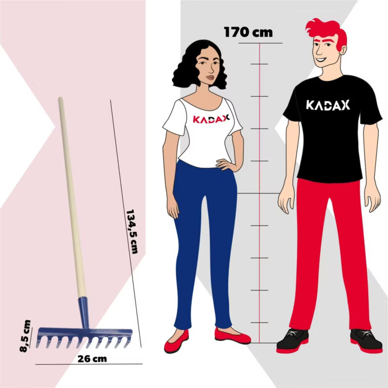 Haverive Metal 10 Tænder 134,5 cm Blå