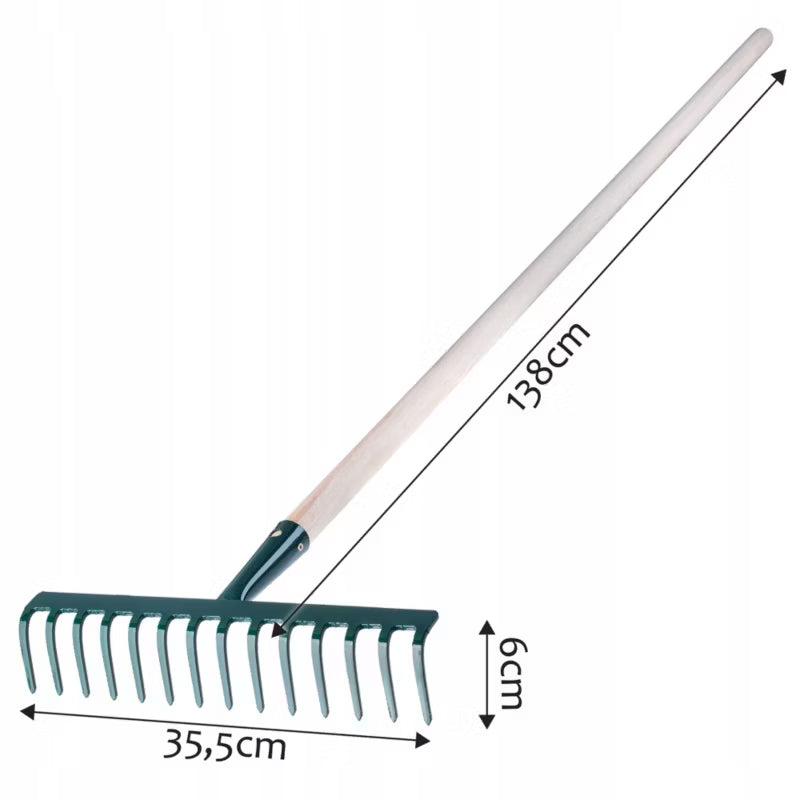 Haverive 138 cm Træskaft Grøn