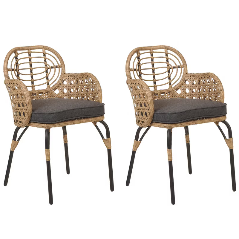 Havesæde Pratello 2 Stk. Poly疏rattan med Hynder