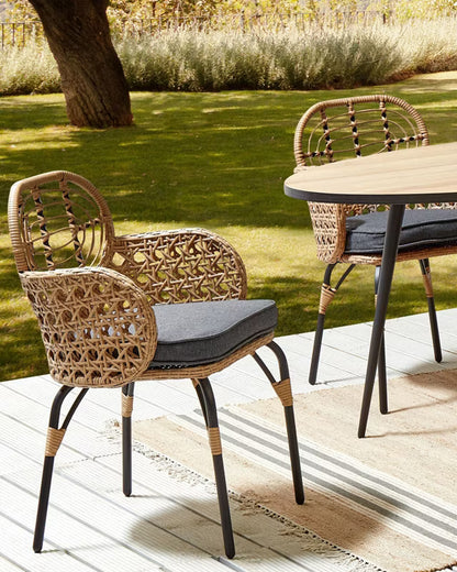 Havesæde Pratello 2 Stk. Poly疏rattan med Hynder