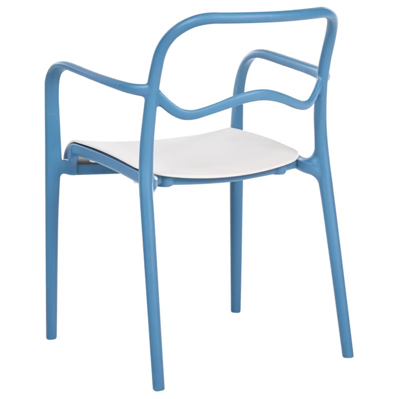 Havesæde Thasos 2 Stk Blå Plastik