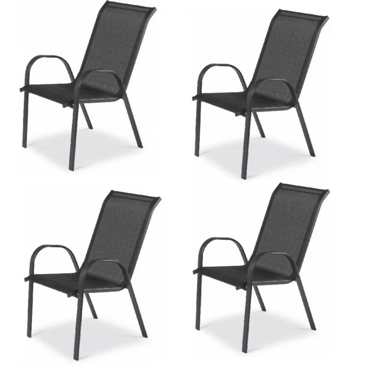 Havesæt 4 Stk FDZN 5010 55x73x91 cm Sort Metal