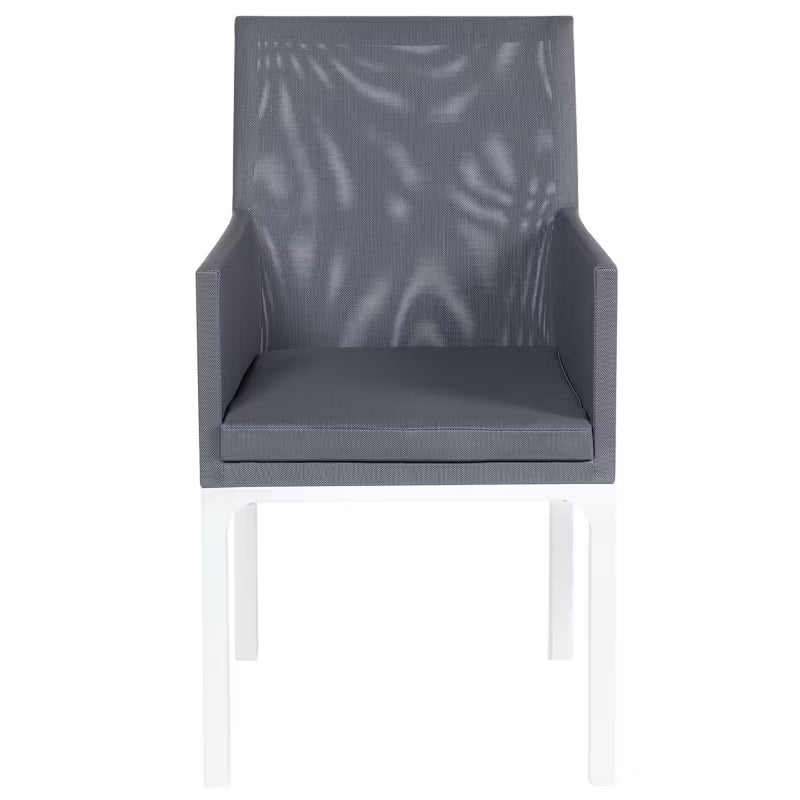 Havesæt 8 Stole Bacoli 52x62 cm Mørkegrå