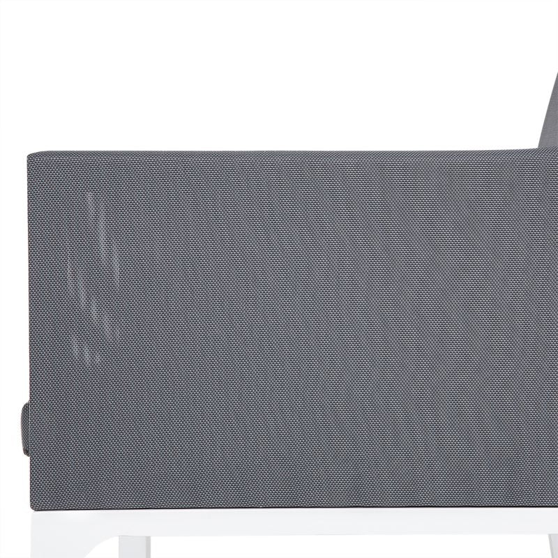 Havesæt 8 Stole Bacoli 52x62 cm Mørkegrå