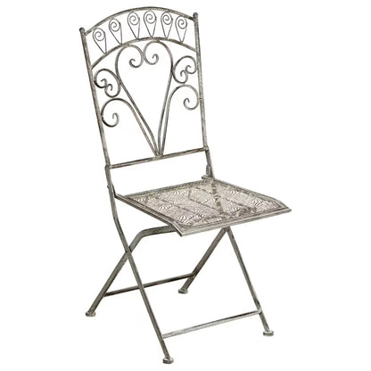 Havesæt Nurra 2 Stk. Foldbare Metal Grå