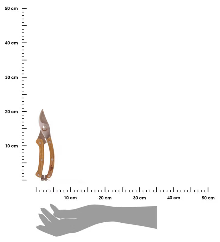 Havesaks Rustfrit Stål med Træhåndtag 20,4 cm